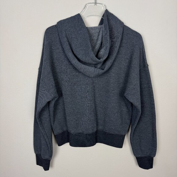 Free People Movement Lace Up Hoodie Sweatshirt Women's Small Gray - Picture 3 of 8